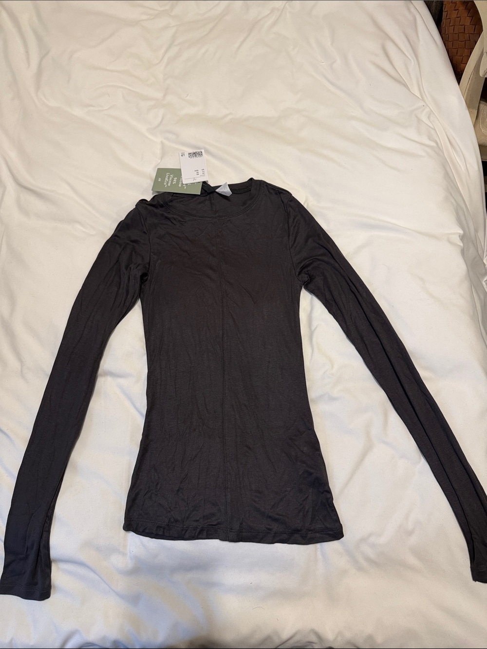 H&M Black Long Sleeve Crewneck Top